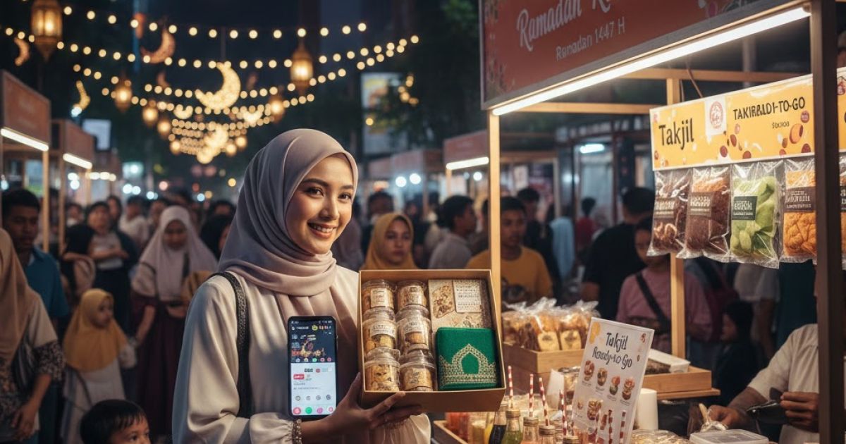 Ilustrasi Deretan Ide Usaha UMKM di bulan Puasa (Foto : AI)