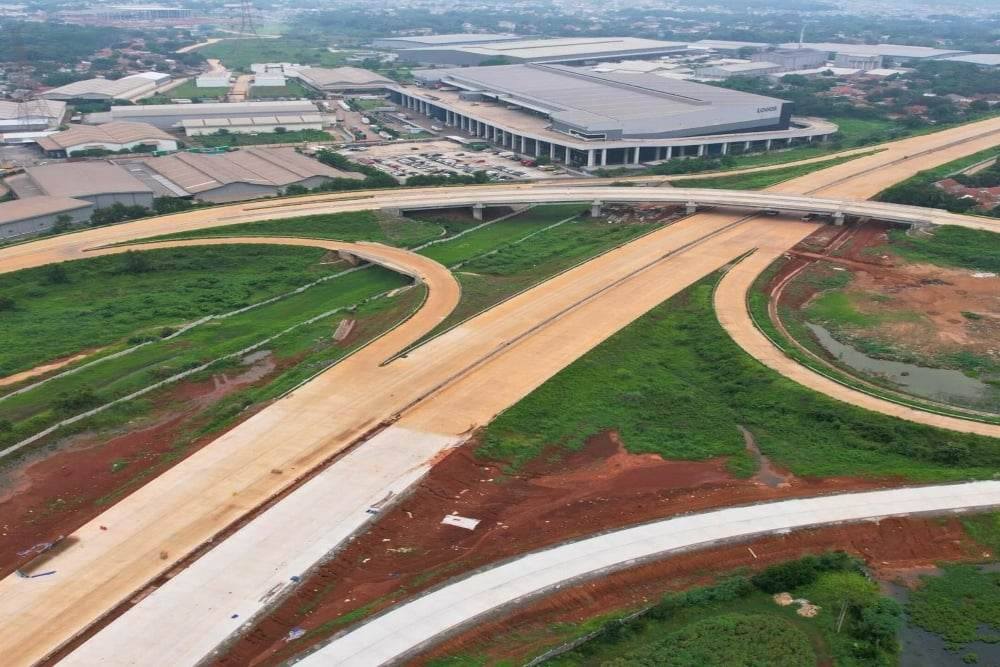 Jalan Tol Cimanggis-Cibitung Seksi 2B ruas Cikeas-Cibitung / Instagram Kementerian PUPR.