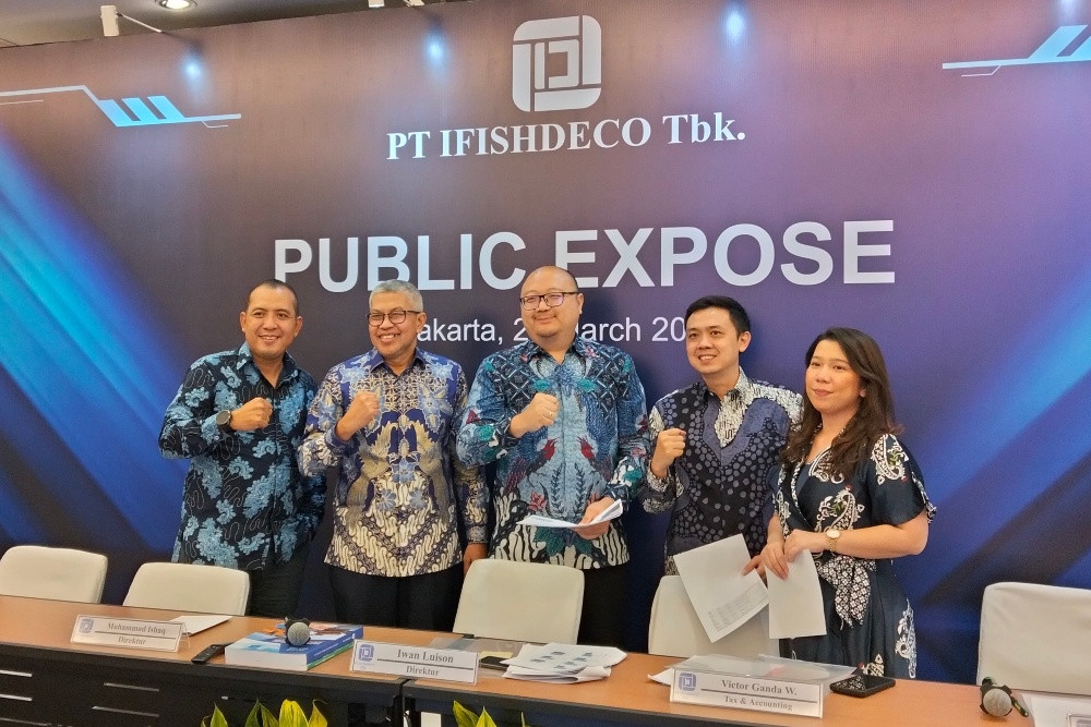 Emiten tambang nikel PT Ifishdeco Tbk. (IFSH) mengucurkan dividen Rp13,05 per saham dari laba 2024 berdasarkan putusan RUPST pada Selasa (25/3/2025). /Bisnis-Hafiyyan