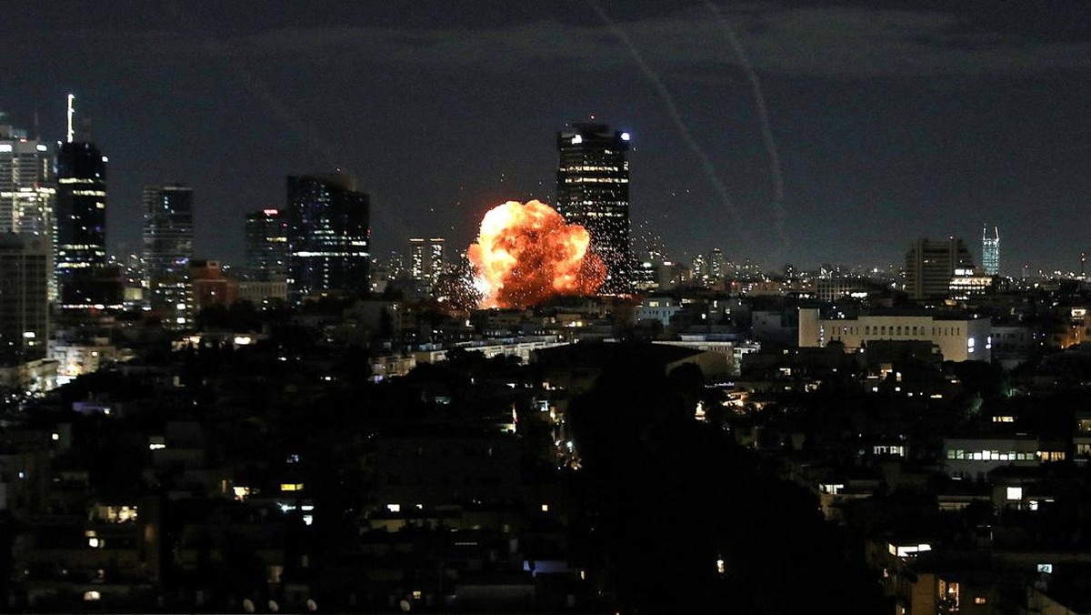 Foto: Serangan Iran di Tel Aviv (REUTERS/Gideon Markowicz)