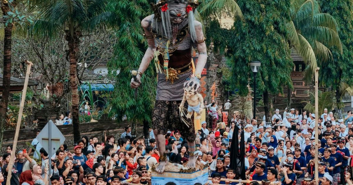 Ogoh-ogoh di Taman Mini Indonesia Indah (TMII), Jakarta Timur, pada tahun 2024 lalu. (Dok. Taman Mini Indonesia Indah via Kompas.com)