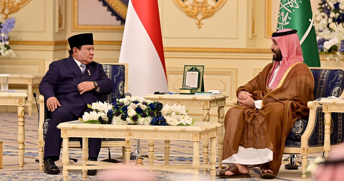 Presiden Prabowo Subianto dan Pangeran Mohammed bin Salman (MBS) beberapa waktu lalu (Foto Situs web Kemensetneg)