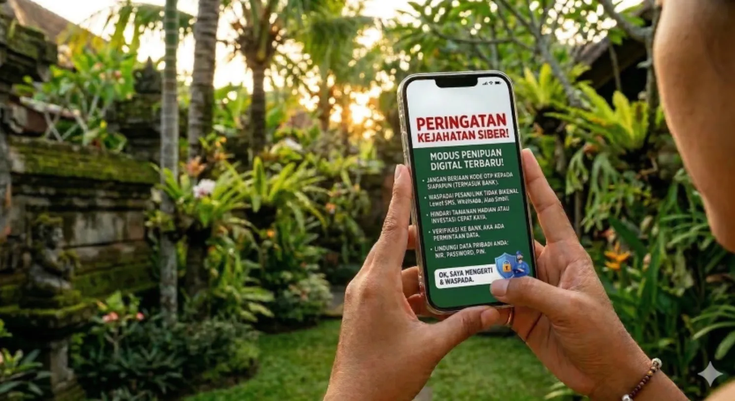 Ilustrasi peringatan penipuan digital jelang Lebaran. (Foto: istimewa)