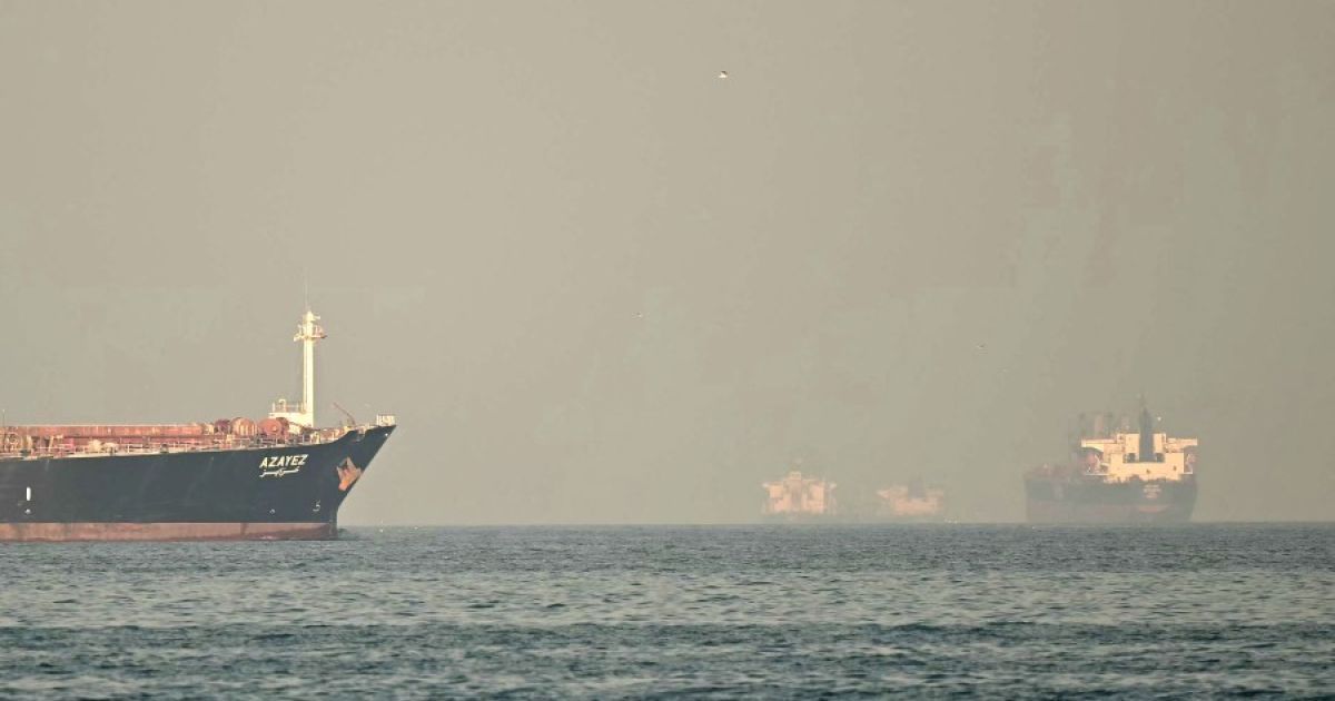 Kapal tanker di Teluk Persia. (Foto Bloomberg)