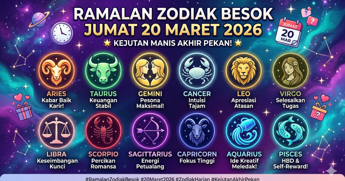 Ilustrasi ramalan Zodiak
