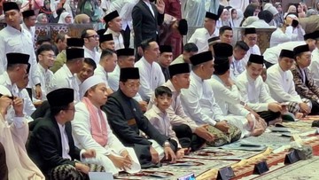 Foto: Wapres Gibran di dalam Masjid Istiqlal (Mulia/detikcom)
