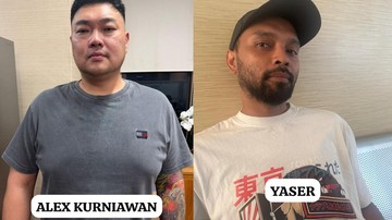 Dua tersangka baru kasus peredaran narkoba di kelab malam Jaksel, Alex Kurniawan (42) dan Yaser Leopold Talahatu (38). (Foto: Dok. Istimewa)
