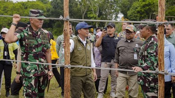 Menteri Perhutanan Raja Juli di Taman Nasional Way Kambas. (Dok. istimewa)