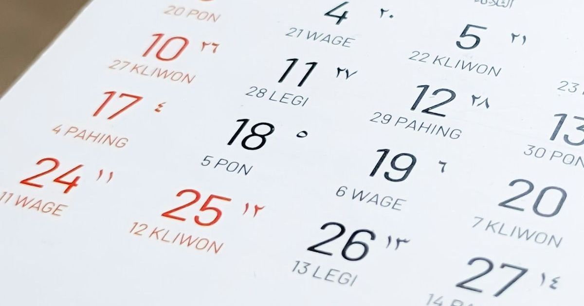 Kalender Jawa April 2026: Panduan Lengkap Weton, Pasaran, dan Momen Spesial yang Tak Boleh Dilewatkan!