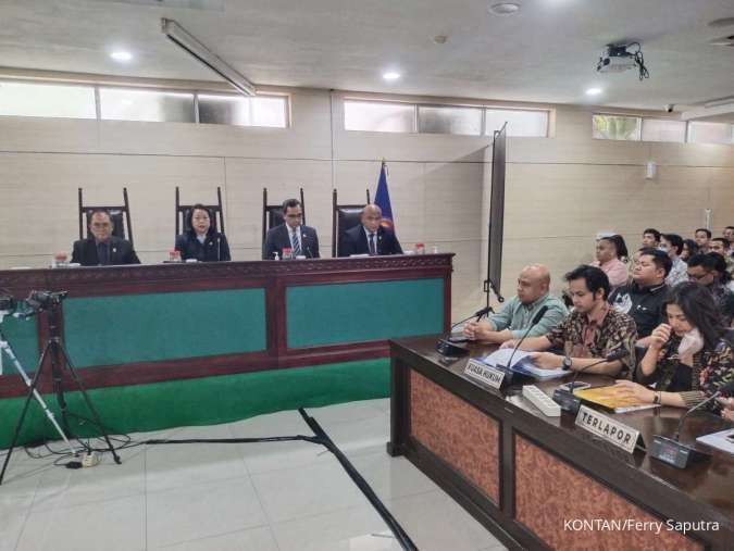 ILUSTRASI. Gelar Sidang Perdana, KPPU Beberkan Laporan Dugaan Pelanggaran Kartel Bunga Pinjol (KONTAN/Ferry Saputra)
