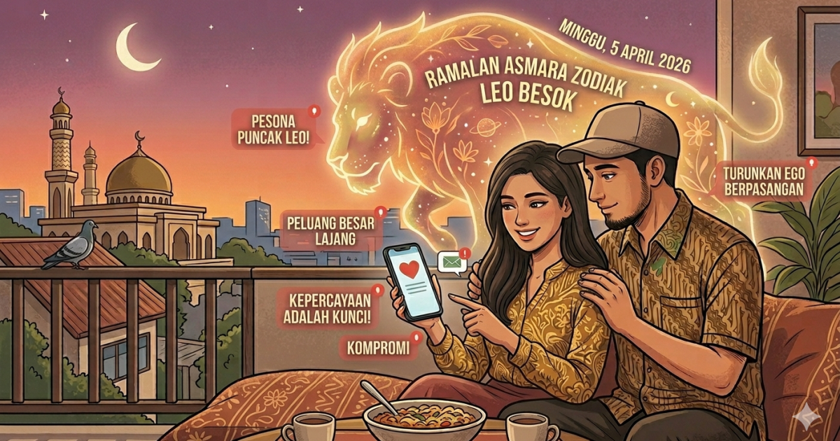 Ramalan Asmara Zodiak Leo Besok Minggu 5 April 2026: Kepercayaan Adalah Kunci