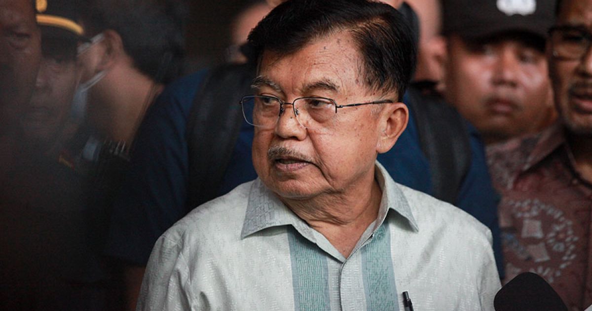 Wakil Presiden ke-10 dan ke-12 RI, Jusuf Kalla (JK) di Pengadilan Tipikor beberapa waktu lalu. (Foto Bloomberg Technoz/Andrean Kristianto)