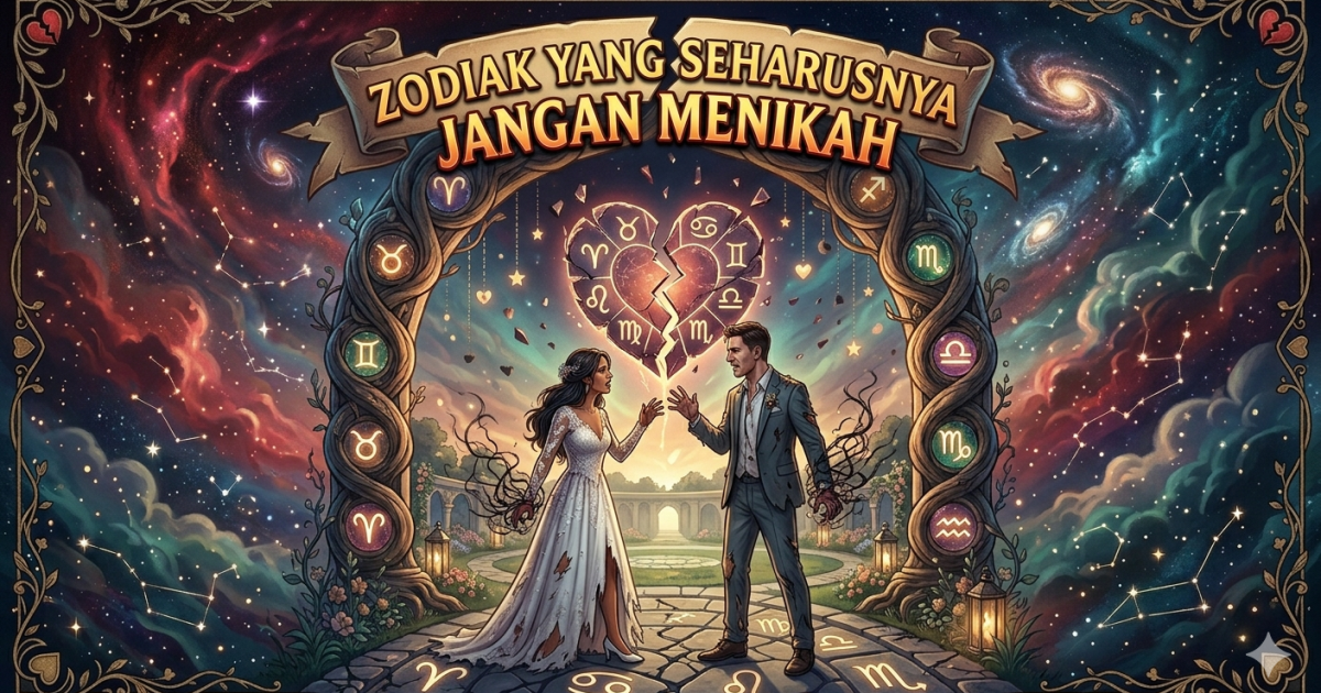 Daftar Pasangan Zodiak yang Diprediksi Sulit Menjalani Pernikahan Langgeng (Foto: AI)