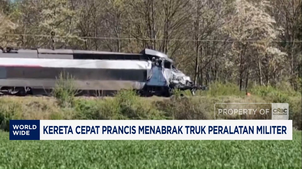 Tragedi Pagi Buta di Prancis: Kereta Cepat Hantam Truk Militer, Nyawa Masinis Tak Tertolong