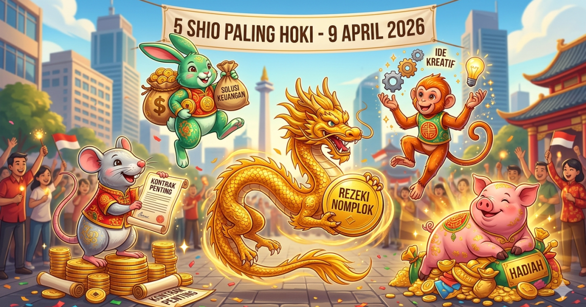 5 Shio Paling Hoki Kamis, 9 April 2026: Rezeki Nomplok dan Peluang Karier Emas Menanti!
