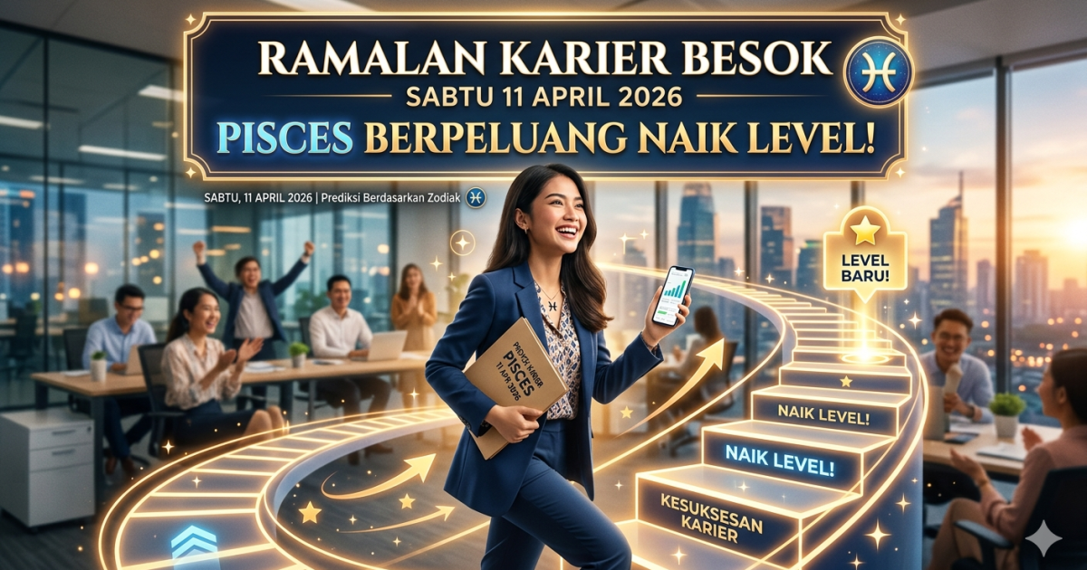 Ilustrasi ramalan zodiak karier Sabtu 11 April 2026 (foto: Gemini/Dayfri Bisnis Market)