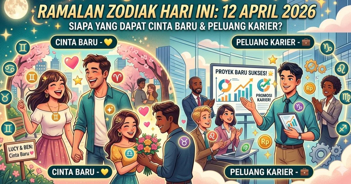 Ilustrasi Ramalan zodiak hari ini 12 April 2026 (Gemini / Dayfri)