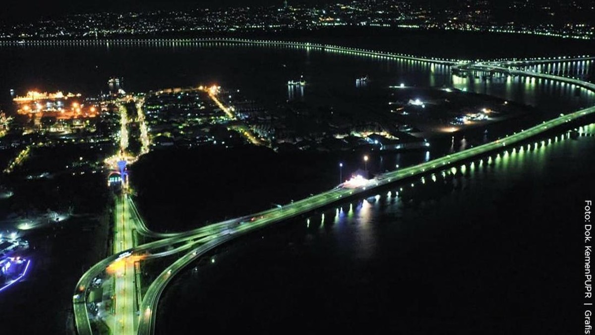 Foto: Jalan Tol Bali-Mandara akan menggunakan sistem transaksi Tol Non Tunai Nirsentuh Multi Lane Free Flow (MLFF) pada Juni 2023. (Dok. Kementerian PUPR)