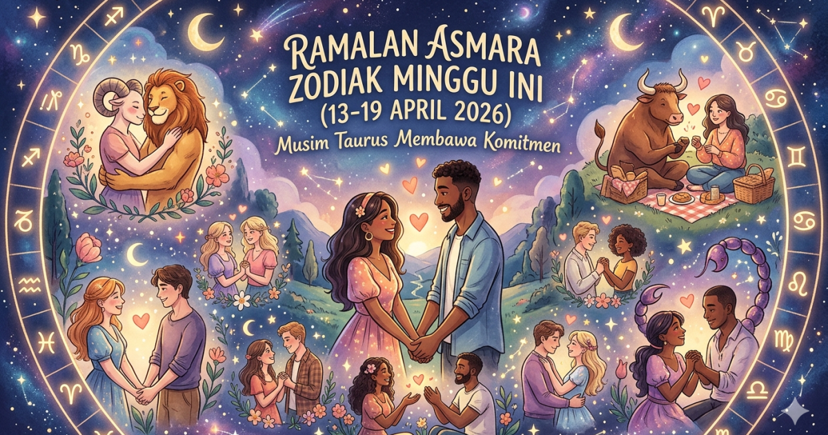 Ramalan Asmara Zodiak Minggu Ini 13-19 April 2026