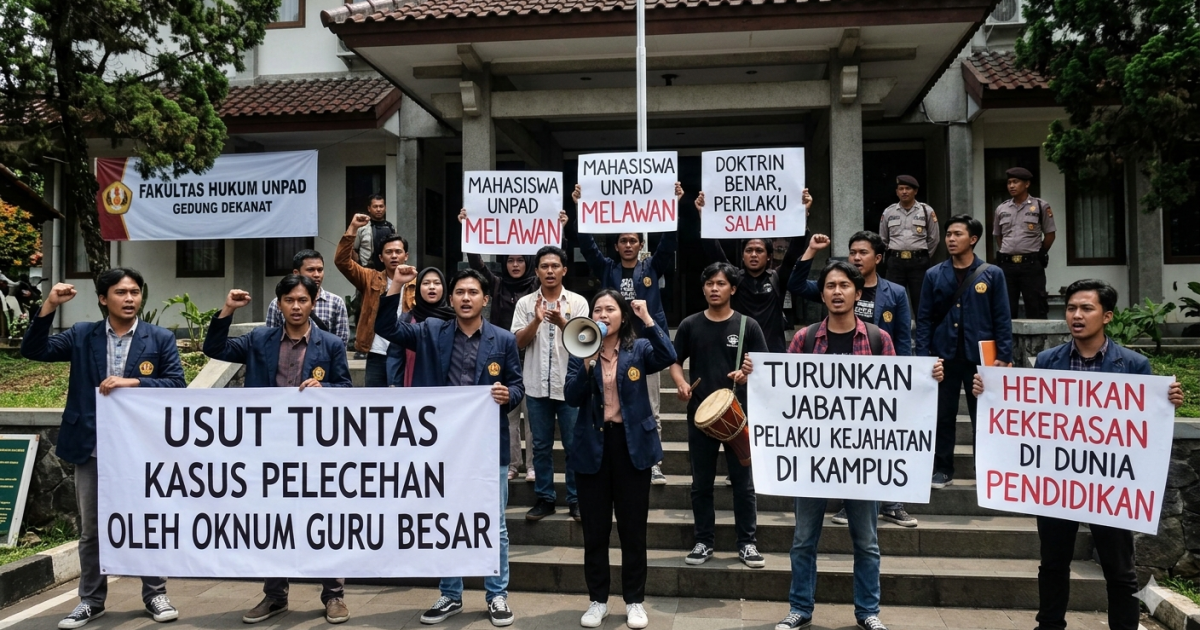 Viral! Dugaan Pelecehan Guru Besar Unpad Terbongkar, Mahasiswi Jadi Korban