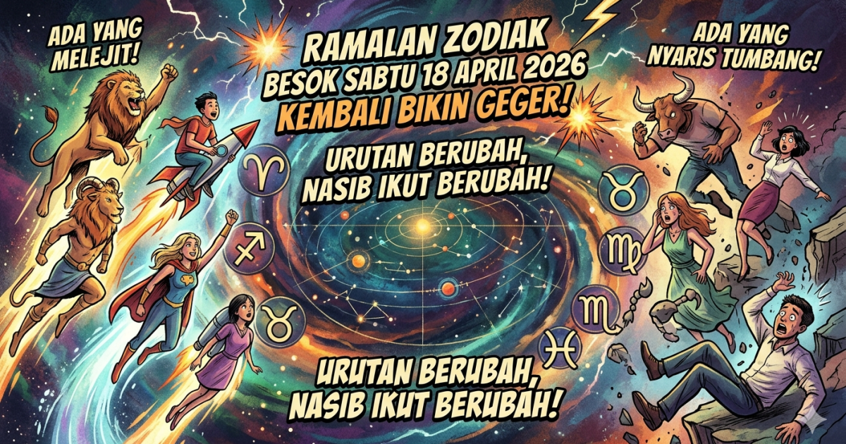 Prediksi Ramalan Zodiak Besok 18 April 2026: Nomor 3 Paling Beruntung, Nomor 11 Kena Tekanan Berat!