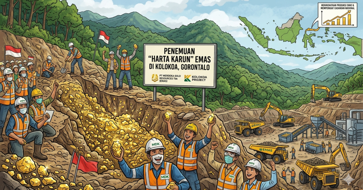 Ilustrasi harta karun emas baru ditemukan di Kolokoa. (Gemini/Dayfri)