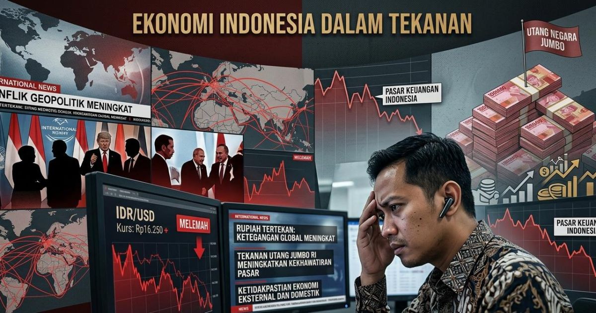 Rupiah Tersungkur ke Rp17.181 per Dolar AS! Efek Domino Konflik Global dan Beban Utang RI Bikin Pasar Deg-degan