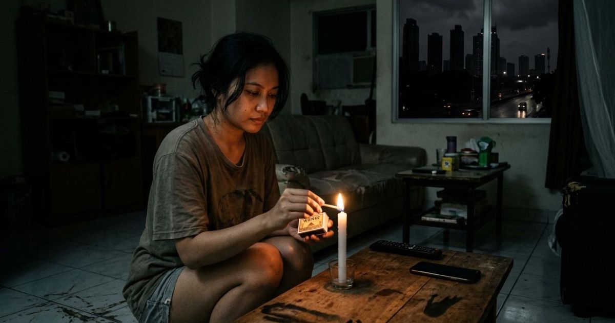 Ilustrasi mati lampu atau listrik padam di Jakarta. (Foto: Gemini/Dayfri)