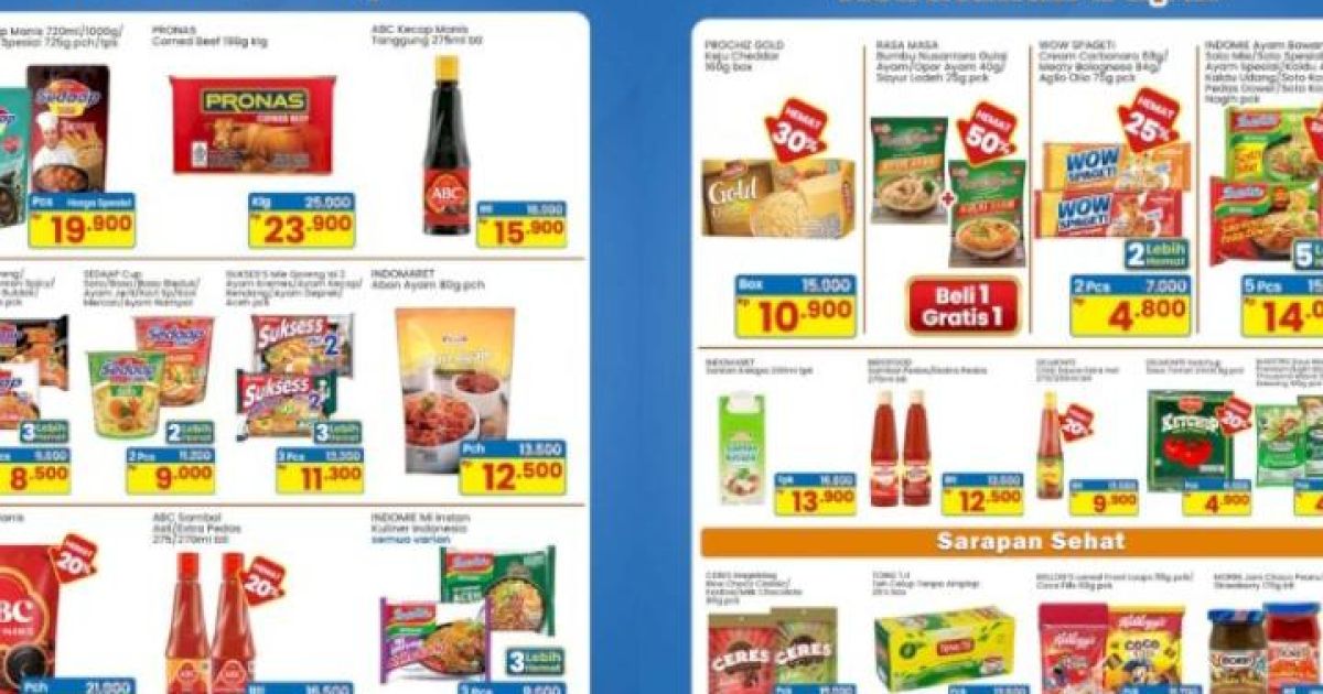 Serbu Promo Gajian Indomaret Akhir April 2026! Diskon Mie Instan, Deterjen, hingga Popok Bayi Bikin Hemat Besar