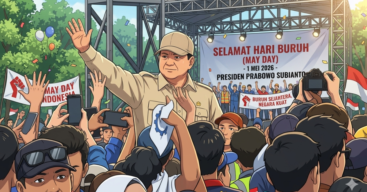 Prabowo Tawarkan Janji-janji Nyata untuk Buruh di Hari Buruh Internasional: Pembagian Pendapatan, Rumah Subsidi, dan Kredit Rakyat