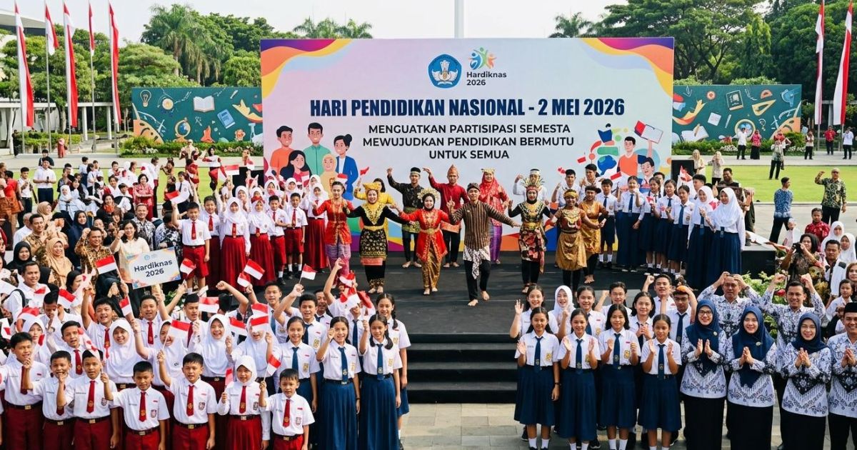 Ilustrasi Peringatan Hari Pendidikan Nasional 2026. (Gemini/Dayri)