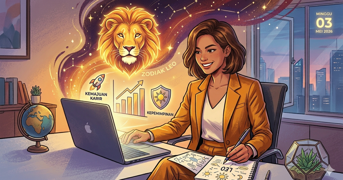 Ramalan Zodiak Leo Besok Minggu, 3 Mei 2026: Aura Kepemimpinan Memuncak, Siap Jadi Pusat Perhatian di Kantor!