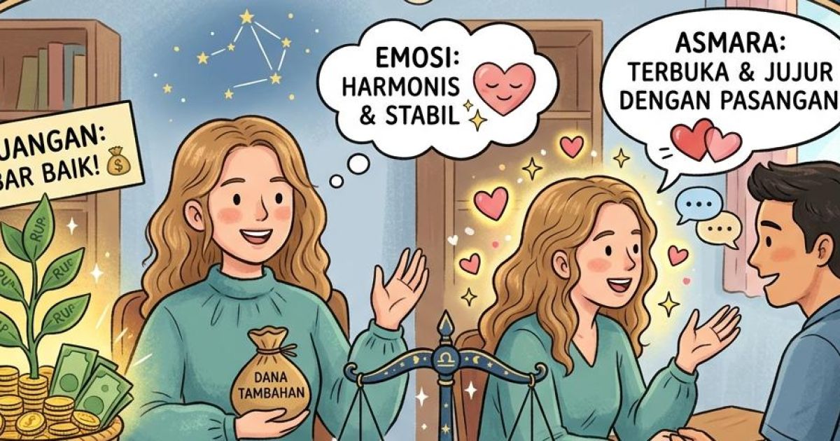 Ramalan Zodiak Libra Besok Senin 4 Mei 2026: Keuangan Mujur, Cinta Perlu Obrolan Serius!