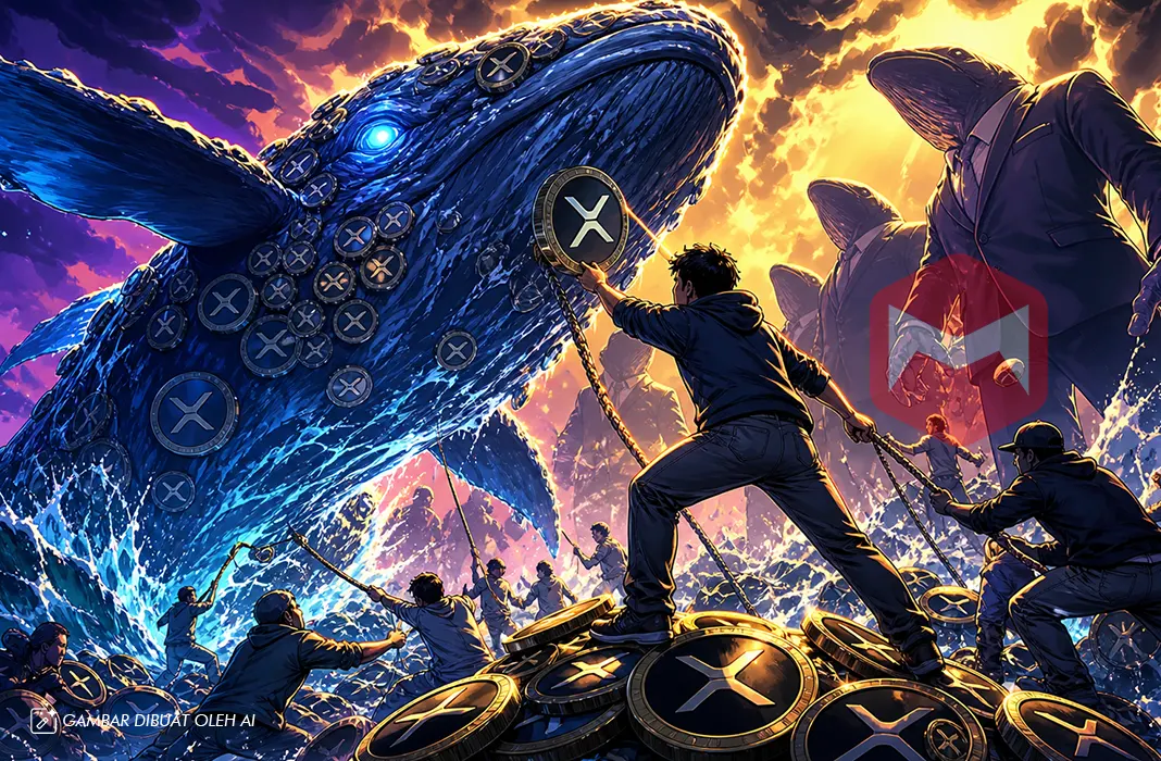 Struktur Pasar XRP Bergeser: Aktivitas Investor Ritel Mulai Menantang Dominasi Pemegang Besar di Bursa