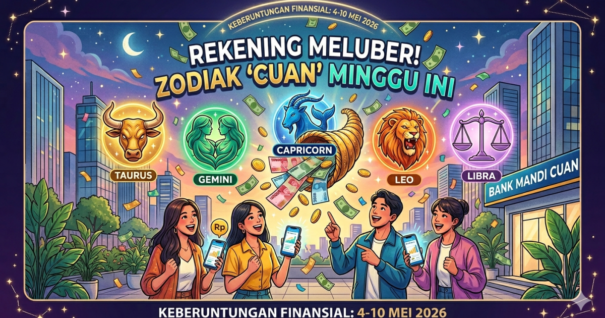 Siap-siap Rekening Meluber! Ini Deretan Zodiak Paling 'Cuan' Minggu Ini, Cek Keberuntunganmu!
