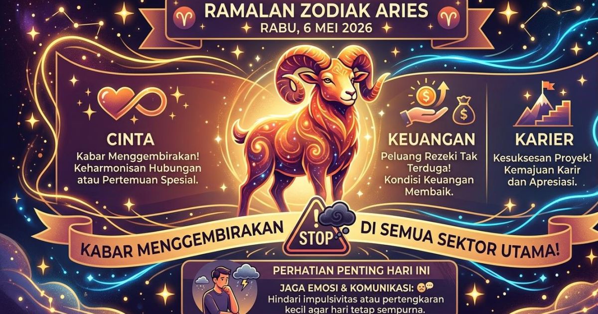 Ilustrasi zodiak Aries. (AI)
