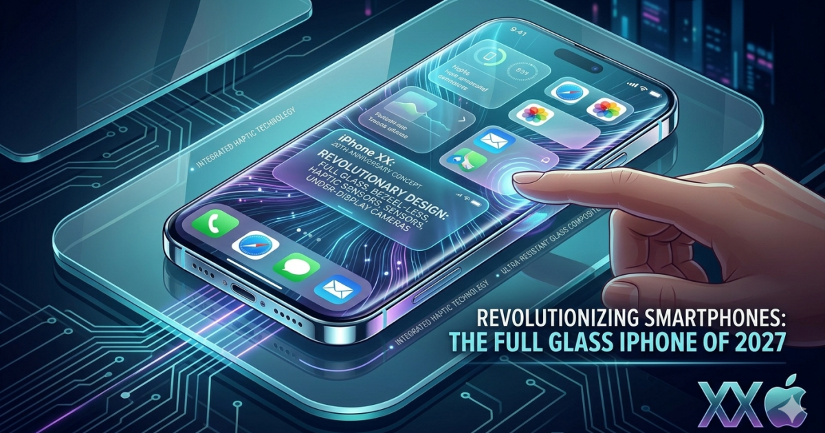 Bocoran iPhone Pro 2027 Terkuak: Desain Selembar Kaca Tanpa Bezel, Revolusi Terbesar Sejak iPhone X!