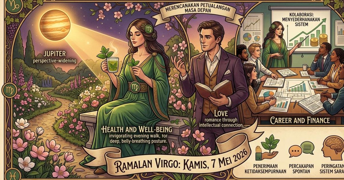 Prediksi Zodiak Virgo, Kamis Besok 7 Mei 2026: dari Karier hingga Percintaan