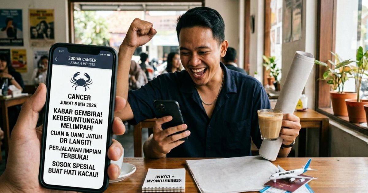 Ramalan Cancer Besok 8 Mei 2026: Rezeki Datang Tak Terduga, Sosok Spesial Terus Mengisi Pikiran