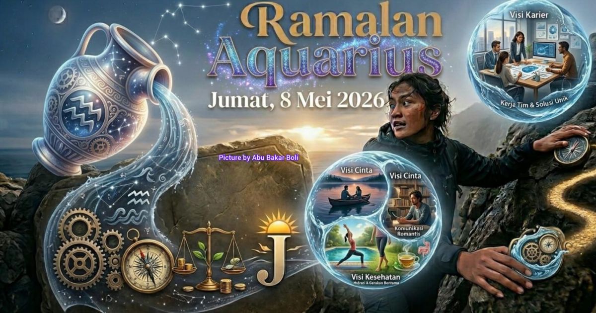 Ramalan Zodiak Aquarius 8 Mei 2026: Keuangan Stabil dan Kejutan Cinta
