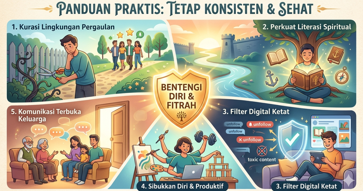 5 Strategi Cerdas Menghindari Pengaruh Lingkungan yang Menyimpang dari Fitrah