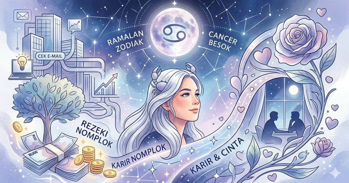Zodiak Besok: Cancer Bakal Ketiban Rezeki Nomplok? Intip Ramalan Karir dan Cinta 10 Mei 2026!