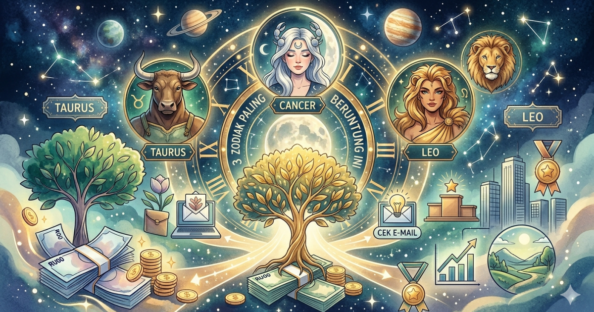 3 Zodiak Paling Beruntung Hari Ini 9 Mei 2026