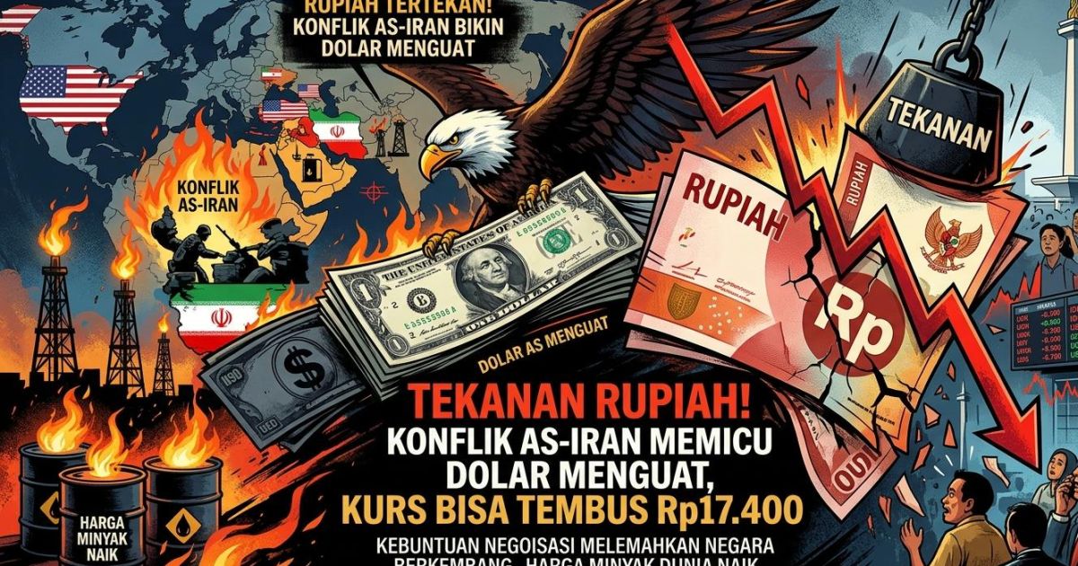 Konflik AS-Iran bikin dolar menguat. (Gemini/Dayfri)