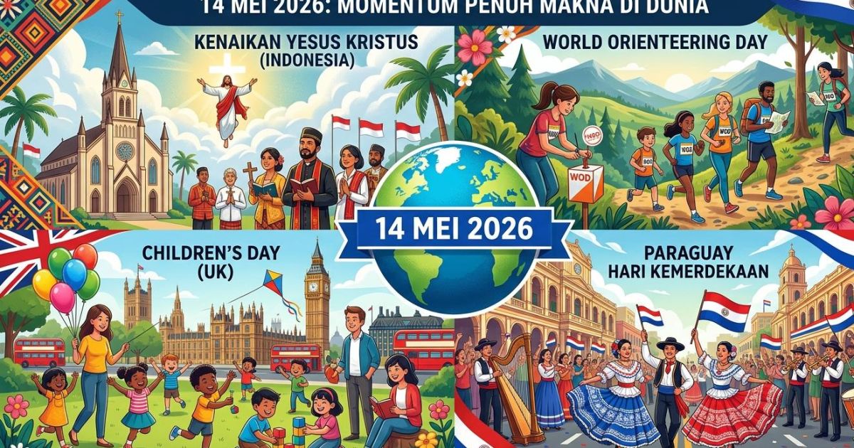 14 Mei 2026 Libur Apa? Ini Daftar Hari Penting Dunia yang Jarang Diketahui, Nomor 3 Bikin Penasaran!
