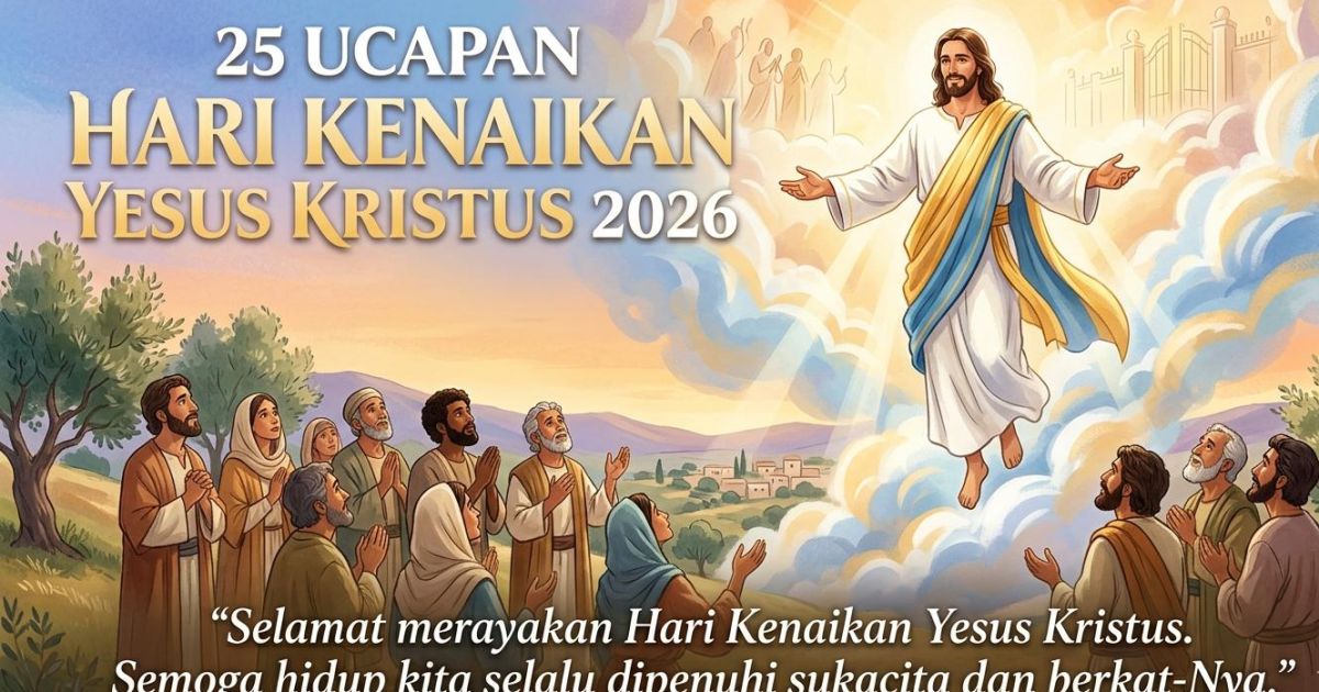 25 Ucapan Hari Kenaikan Yesus Kristus 2026 yang Menyentuh Hati, Penuh Doa dan Harapan