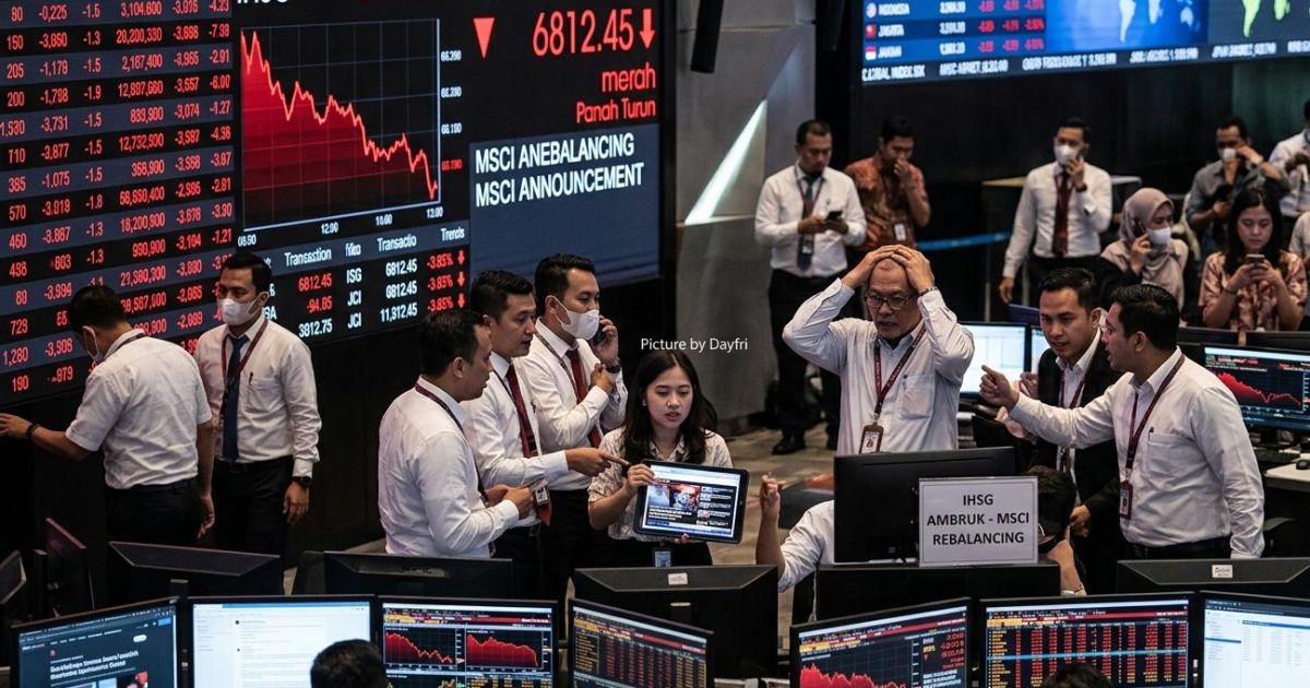 IHSG Ambruk Usai Rebalancing MSCI, 6 Saham Raksasa RI Terdepak: Investor Panik Jelang Libur Panjang