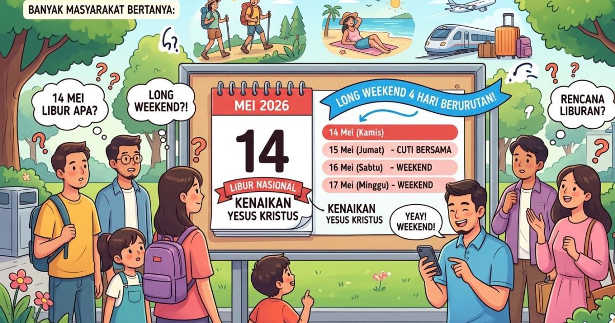 14 Mei 2026 Libur Apa? Ini Penjelasan Lengkap dan Jadwal Long Weekend Mei 2026