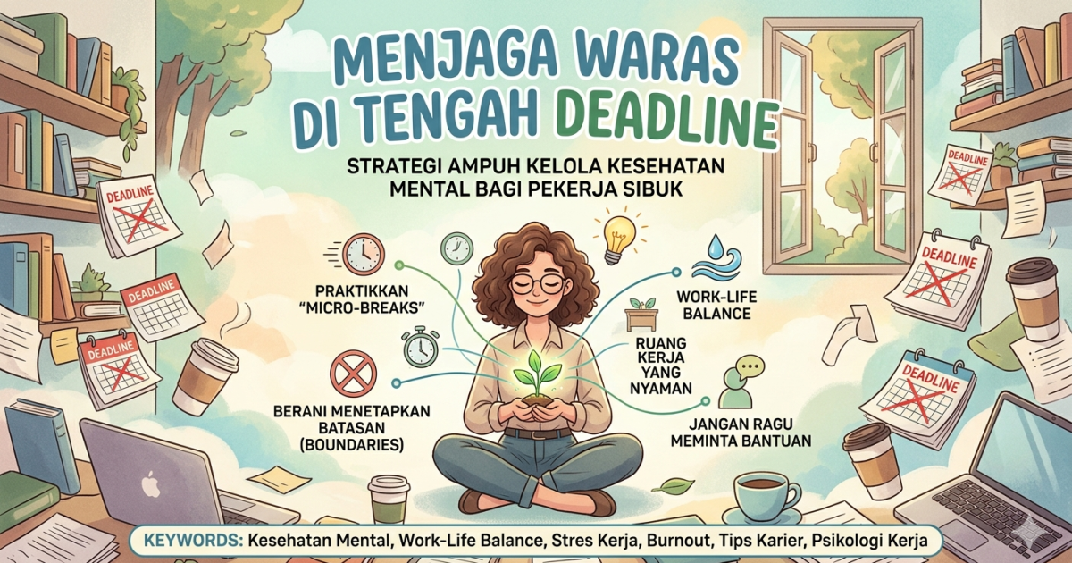 Menjaga Waras di Tengah Deadline: Strategi Ampuh Kelola Kesehatan Mental bagi Pekerja Sibuk