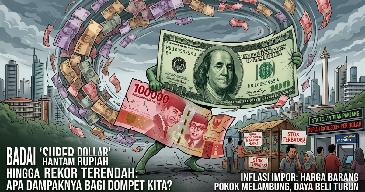 Badai ‘Super Dollar’ Hantam Rupiah hingga Rekor Terendah: Apa Dampaknya bagi Dompet Kita?